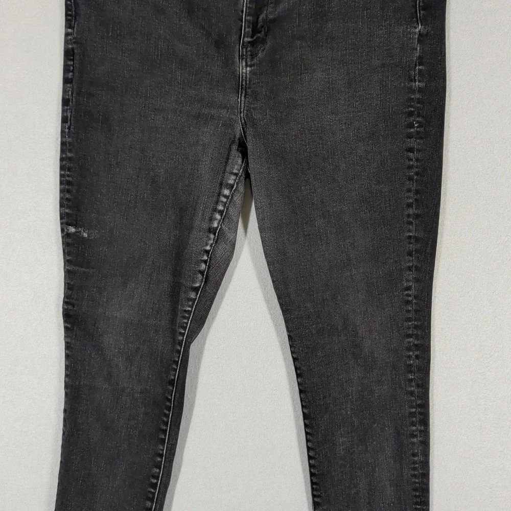 American Eagle Jeans Womens 20‎ Black Super Stretch Skinny High Rise Denim Pants
